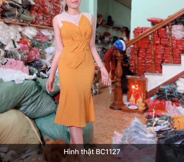 Đầm body thun gân tôn dáng TRIPBLE T DRESS - Free size dưới 54kg