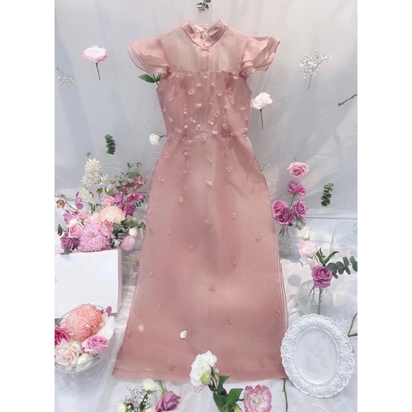 ÁO DÀI CÁCH TÂN CAO CẤP TAY BÈO CÁNH TIÊN