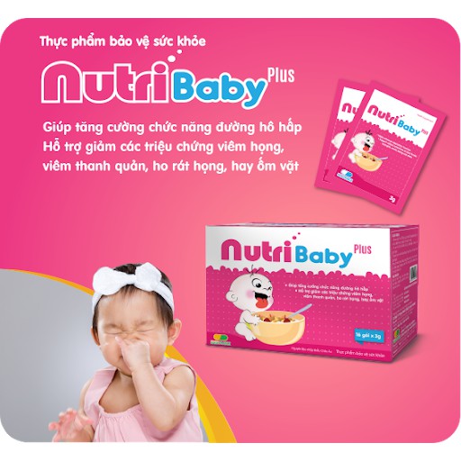 Cốm Vi Sinh Nutribaby. Giúp bé ăn Ngon, Tăng cường sức đề Kháng, Tăng cường chức năng hô hấp