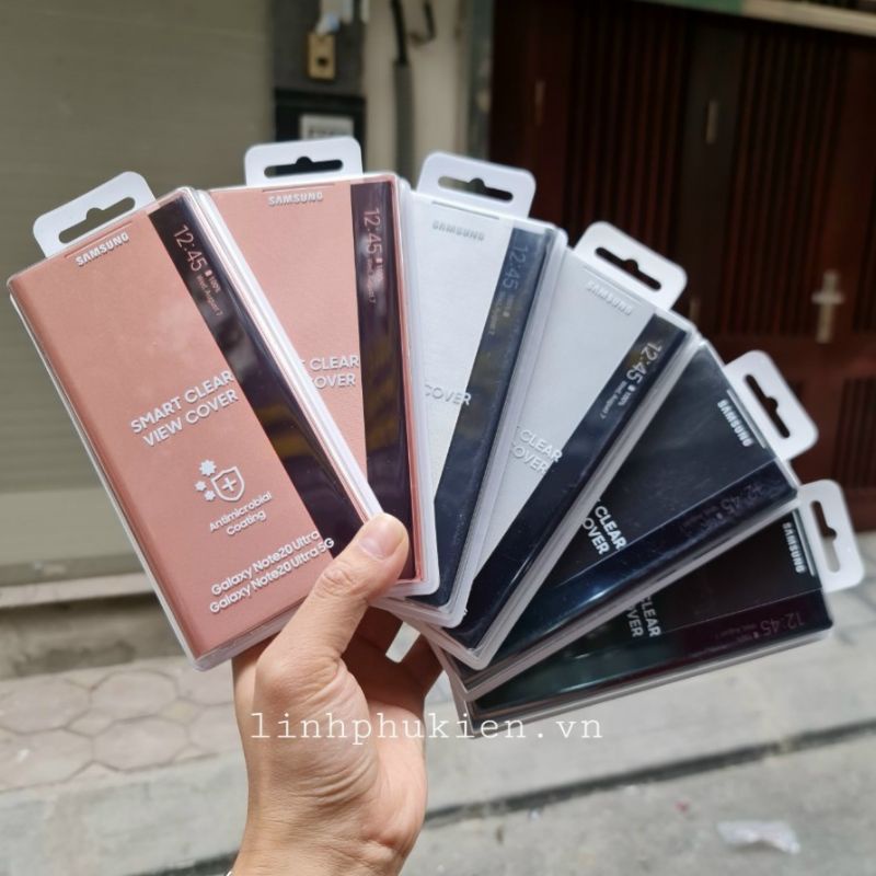 [Mã SKAMSALE8 giảm 10% đơn 200K] Bao da Clear View Cover Samsung Galaxy Note 20/ Note 20 Ultra/ Ultra 5G chính hãng