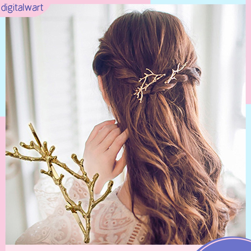 1 Kẹp Tóc Hình Sừng Hươu Phong Cách Vintage Dành Cho Nữ