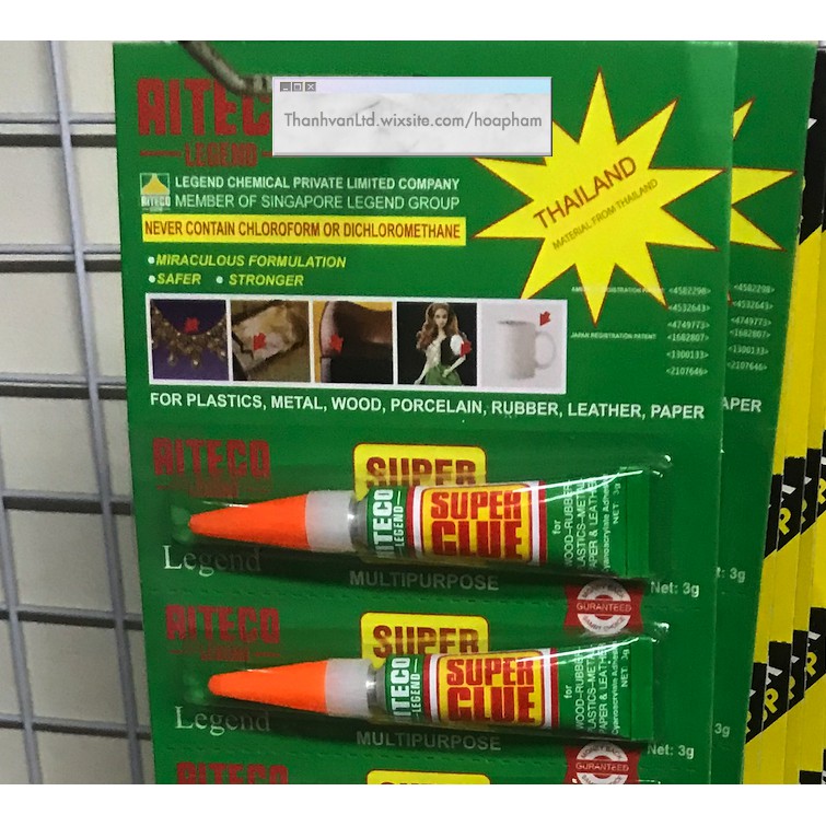 Keo Dán Đa Năng Super Glue Tuýp ( 502 ) Riteco Thái Lan