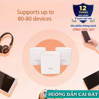 Bộ Wifi Mesh không dây Tenda Nova MW5s/MW5G - Ghép nối nhiều thiết bị cùng 1 tên wifi