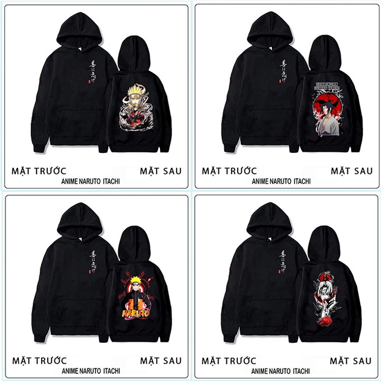 Áo Naruto - BST ÁO HOODIE HÌNH ANIME KÈM QUÀ TẶNG 💖