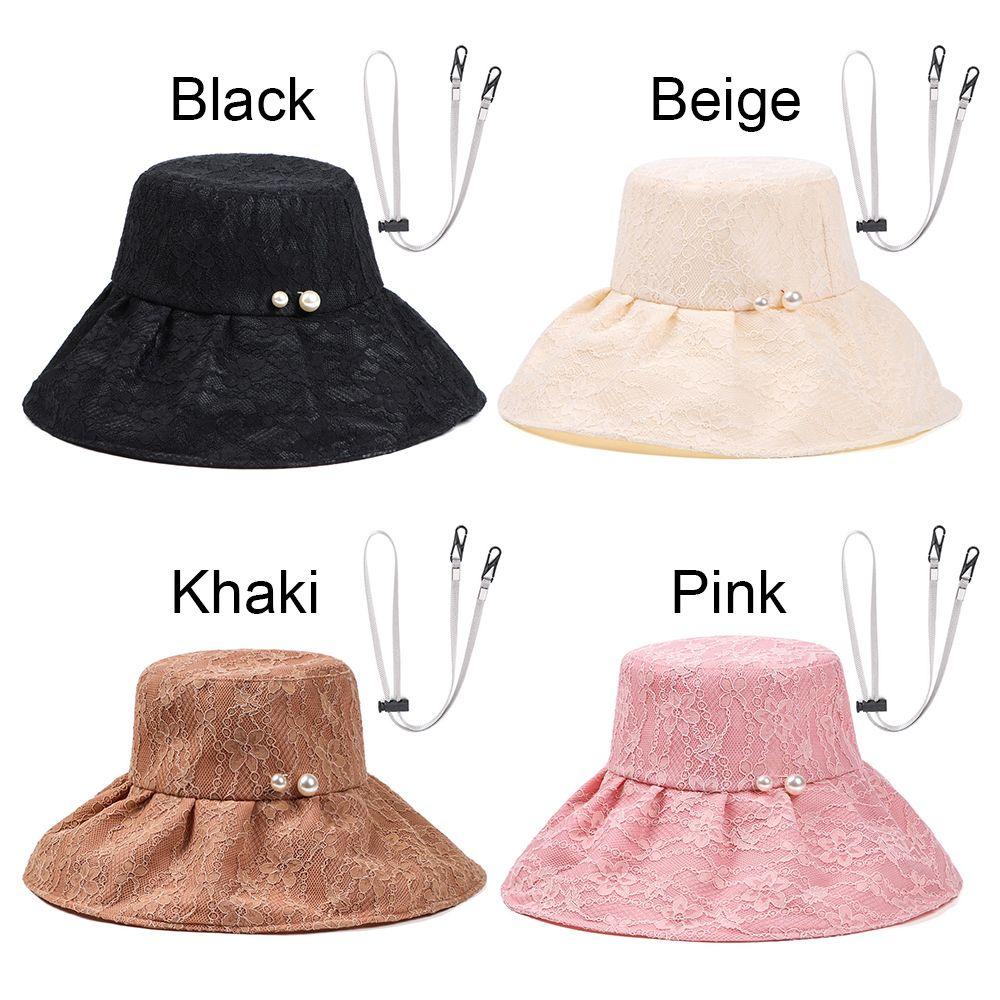 Mũ Chống Nắng Chống Tia UV Phối Ren Có Thể Gấp Gọn Tiện Dụng