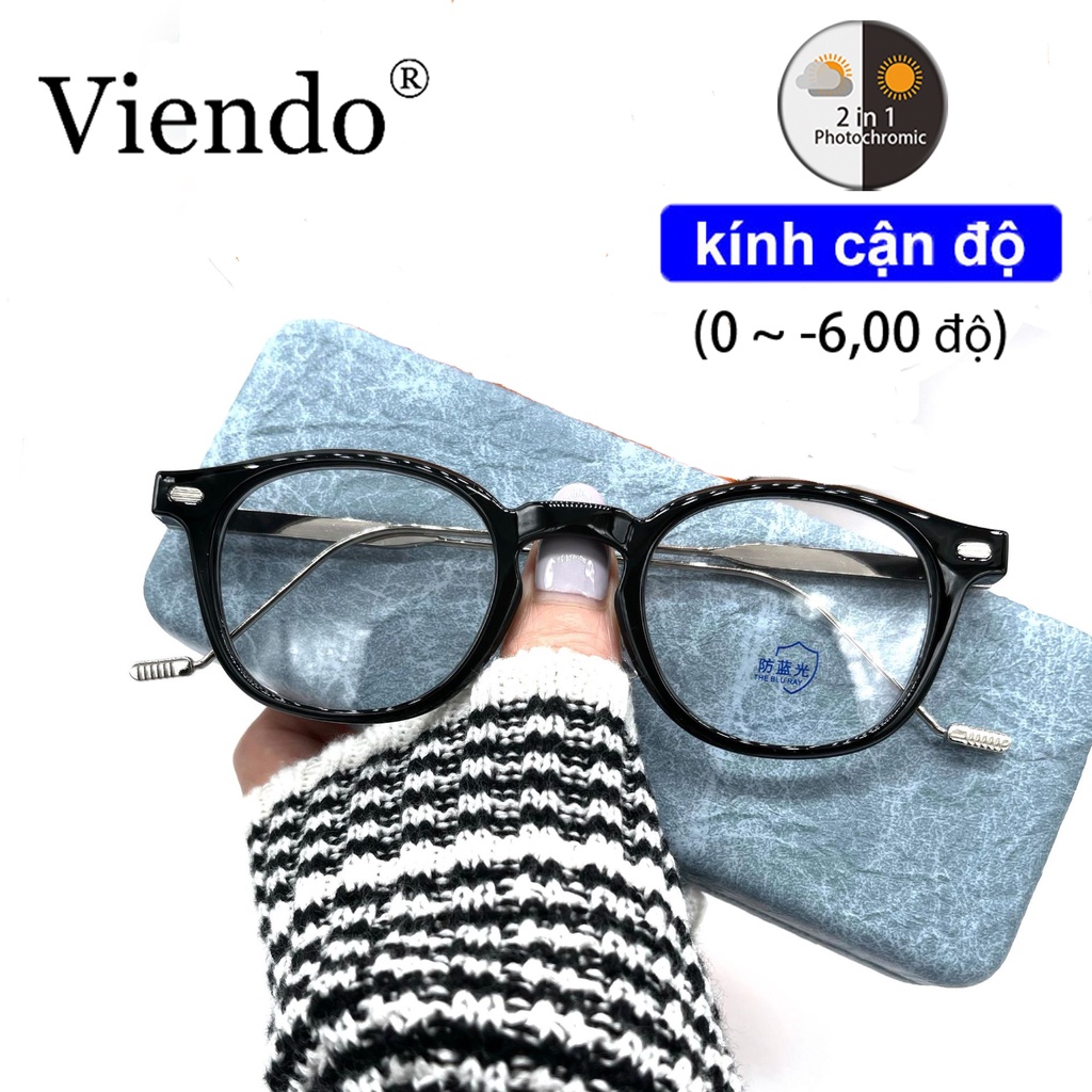 Mắt kính VIENDO chống tia bức xạ chống ánh sáng xanh thời trang cho nam và nữ (cắt kính theo yêu cầu)