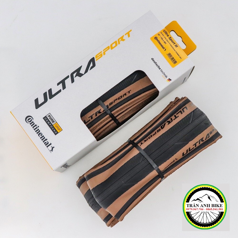 Lốp  gấp xe đạp Continental Ultra Sport 3 700x23C/ 700x25C / 700x28C - 1 Chiếc