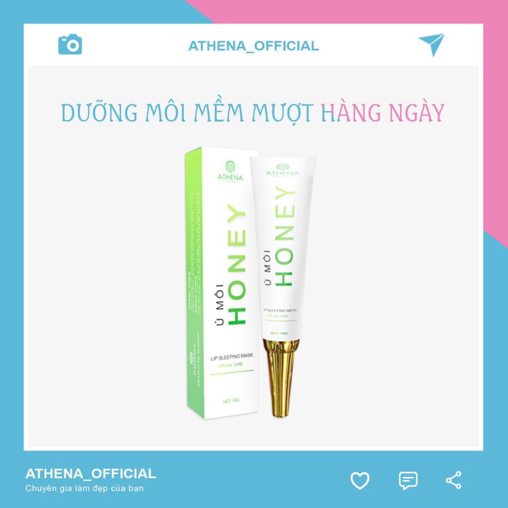 Ủ Môi Honey Cải Thiện Khô, Nứt Nẻ Môi Giúp Môi Căng Bóng (Chát để chọn quà)