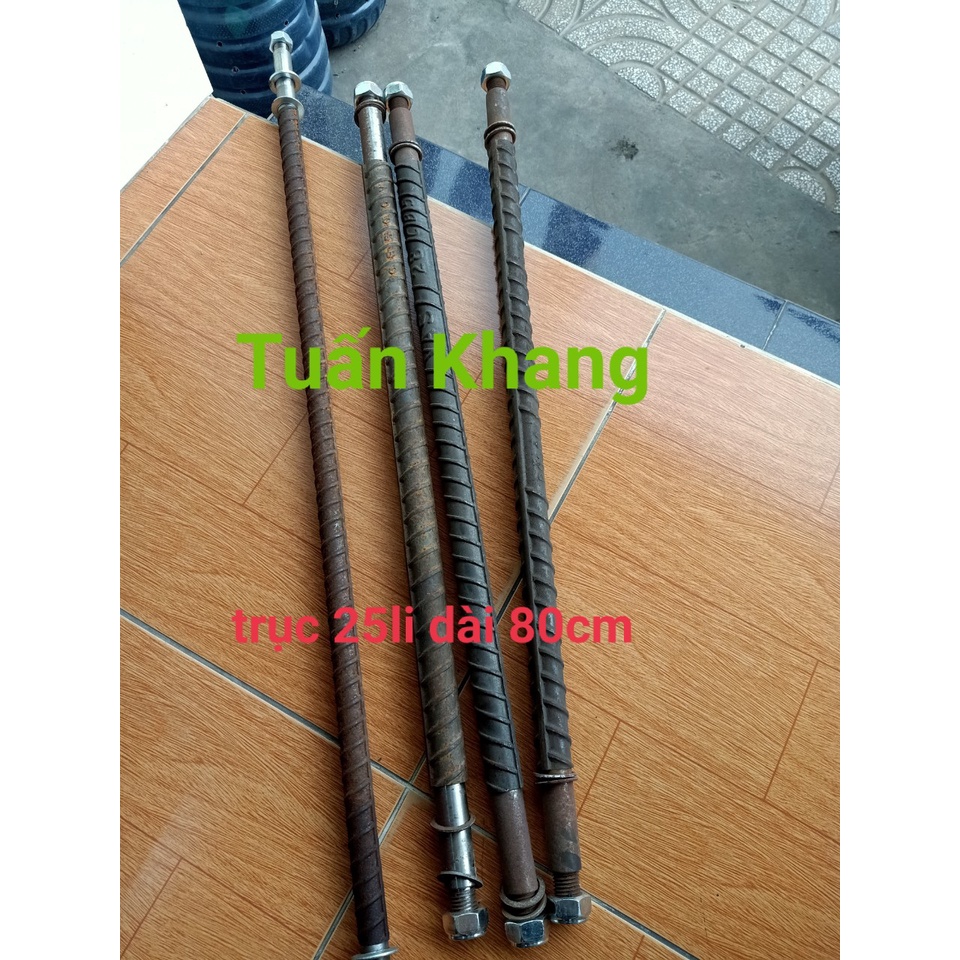 Trục 25li dài 80cm trục xe đẩy