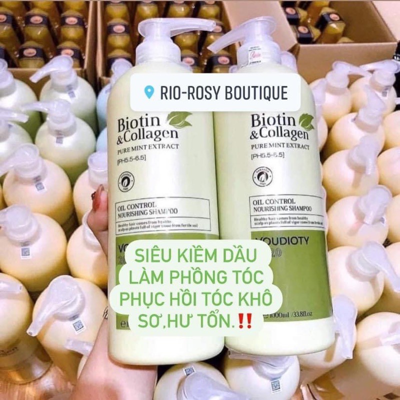 CẶP DẦU GỘI XẢ BIOTIN & COLLAGEN VOUDIOTY CHÍNH HÃNG KIỂM SOÁT DẦU CHỐNG GÃY RỤNG TÓC | BigBuy360 - bigbuy360.vn