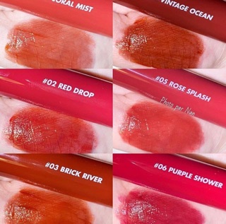 [tặng cọ son] Son tint bóng Romand Glasting Water Tint