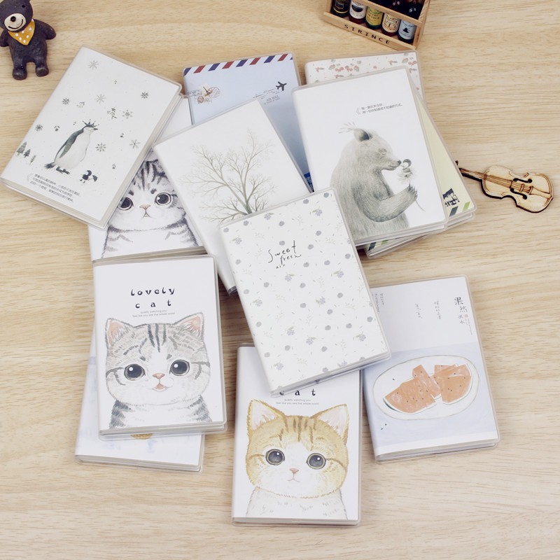 Sổ lò xo, sổ tay vintage mini học sinh, ghi chép công việc, nhật kí, công việc hàng ngày