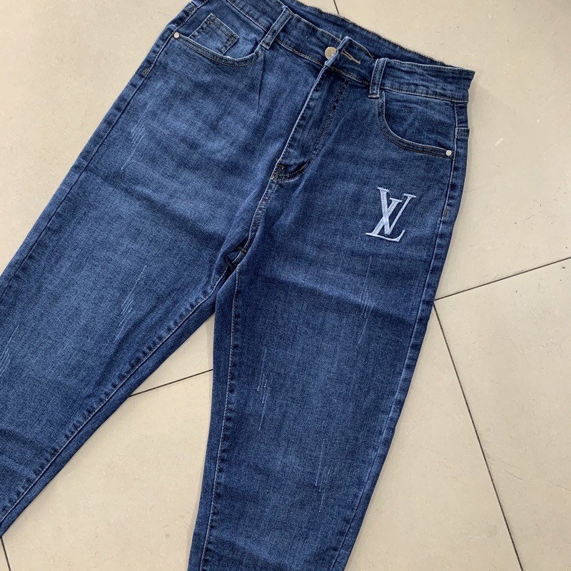 quần jean baggy thêu bigsize 63-88kg co dãn 4 chiều