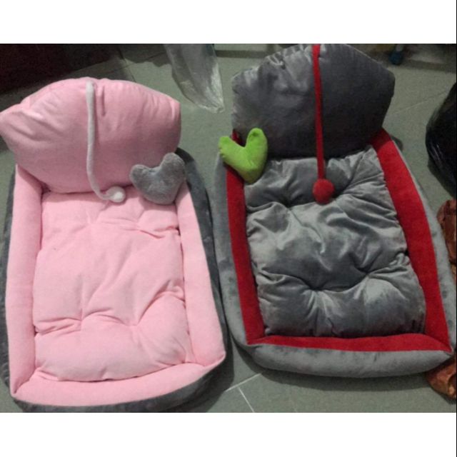 Giường nệm cho chó mèo size 45x60cm (đầu thú)