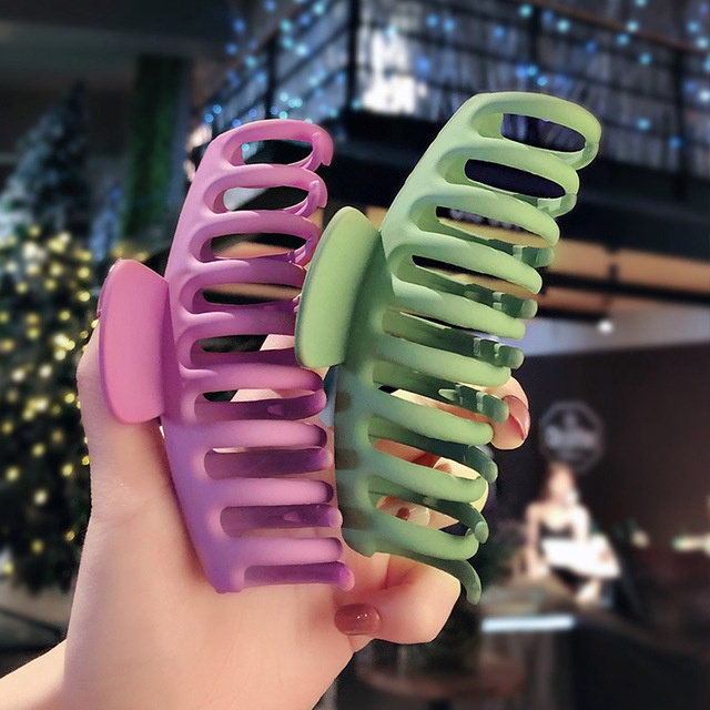 Kẹp Tóc / Kẹp Tóc Càng Cua Dày Lớn Đơn Giản Cho Nữ / Kẹp Tóc Đuôi Ngựa Tắm / Kẹp Tóc Đuôi Ngựa Nhám