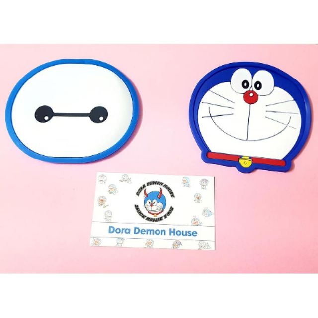 Lót ly silicon hình Doremon, Monster, Chó Purin, Cinnamon, Baymax, Chi, Gudetama, Mickey, Rilakkuma