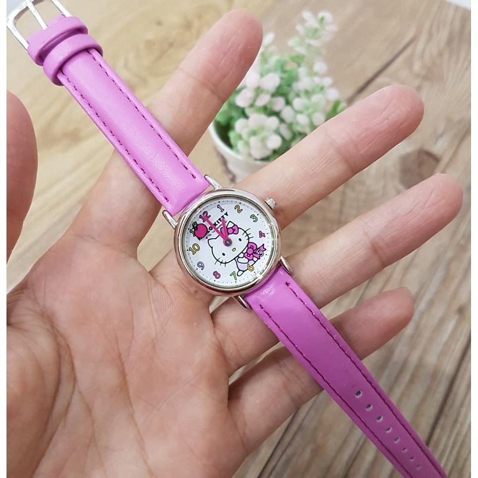 Đồng hồ trẻ em Hello Kitty HK25-003 dây da