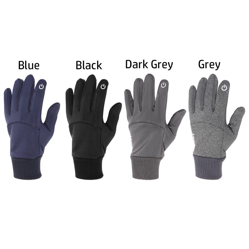 MIHAN1 Men Fleece Windproof Riding Touch Screen Gloves Winter Warm Outdoor Anti-Slip Water Resistant Sports Motorcycle/Multicolor