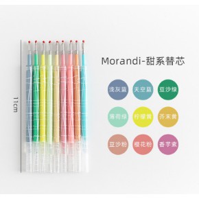 Bộ 9 bút mực gel Morandi có màu ngòi 0.5mm tiện dụng cho học sinh