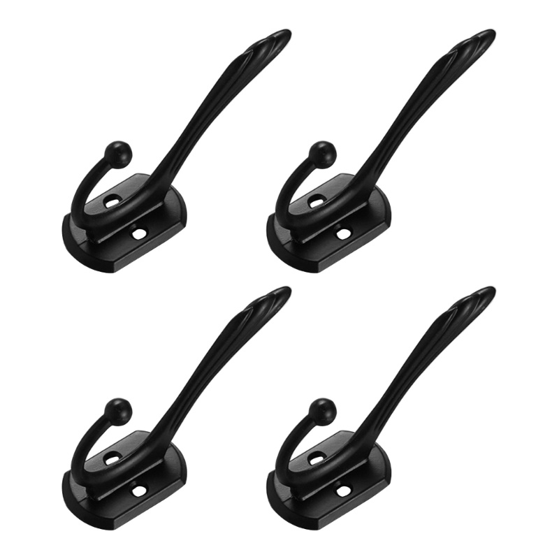 Set 4 Móc Treo Khăn Gắn Tường Kèm Ốc Vít Tiện Dụng Cho Phòng Tắm / Tủ Quần Áo