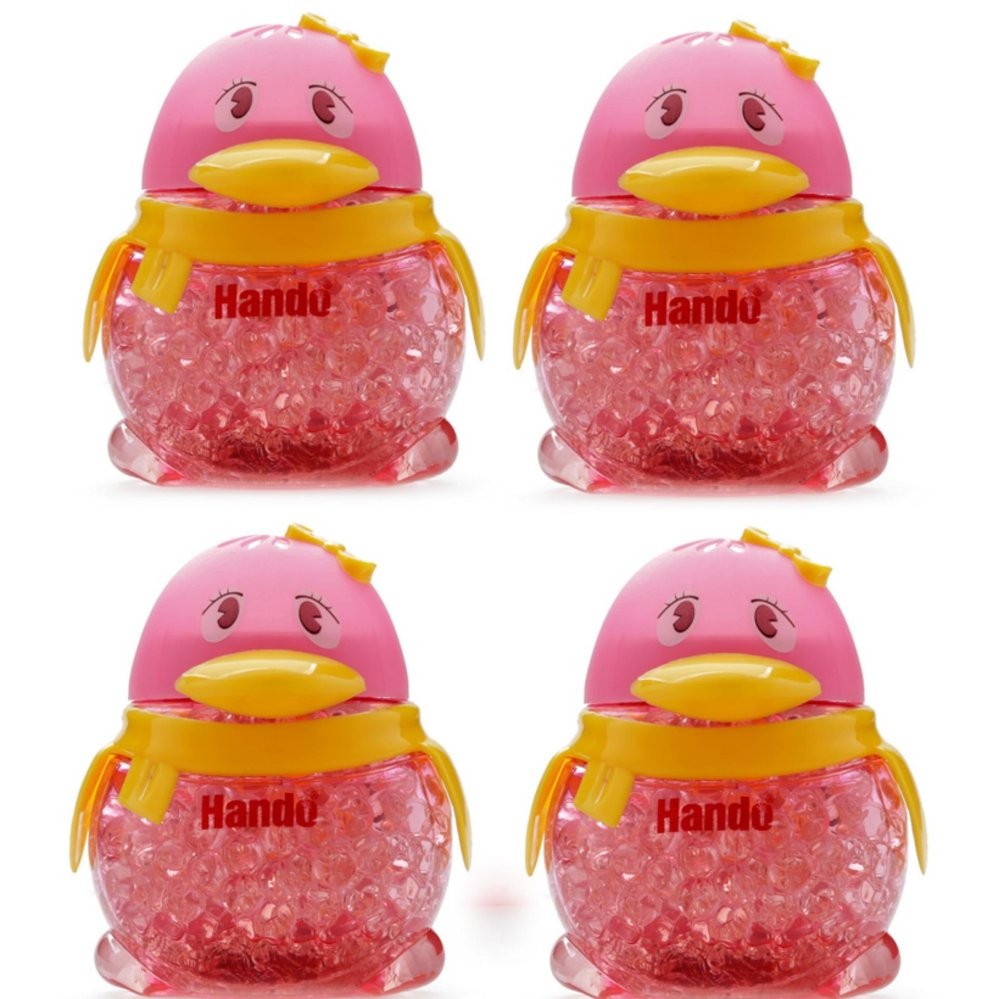 Bộ 4 sáp thơm khử mùi hình chim cánh cụt TI365(Xanh lá)