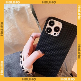 Case For iPhone 14 Series TPU Soft Simple Case Woven Texture Solid Color Black White Case Camera Protection Shockproof Compatible For iPhone 14 13 12 11 Plus Pro Max 7 Plus X XR
