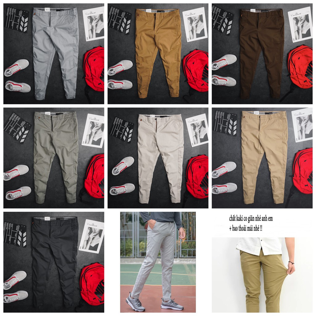 ❤️OK KO ĐẸP THÌ THÔI LUÔN ❤️Quần Kaki Nam SLIMFIT - 1 chiếc quần kaki chinos co giãn thoải mái tính ứng dụng rất phù hợp