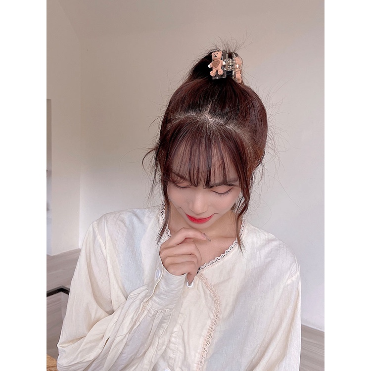 Kẹp tóc hình chú gấu nhỏ dễ thương phong cách Hàn Quốc