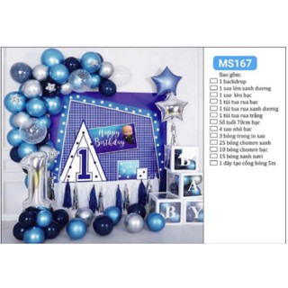 (KÈM BACKDROP) SET BÓNG SINH NHẬT BABY BOSS NHÓC TRÙM