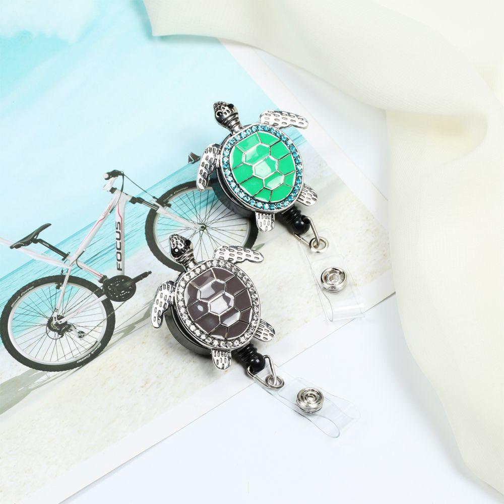 Giá Đỡ ID / Huy Hiệu ID Kẹp Cá Sấu Xoay 360 Độ Màu Xám + Xanh Lá Cây Cho Nhân Viên Văn Phòng