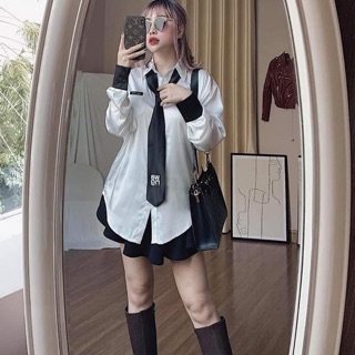 Áo sơ mi tặng kèm cà vạt