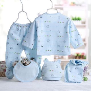 Set đồ 5 món cho bé sơ sinh đến 6 kg