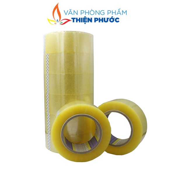 Băng keo trong 4.8cm Angles dán thùng dày 1.3kg-1.8kg-2kg độ dính 50MIC THIỆN PHƯỚC