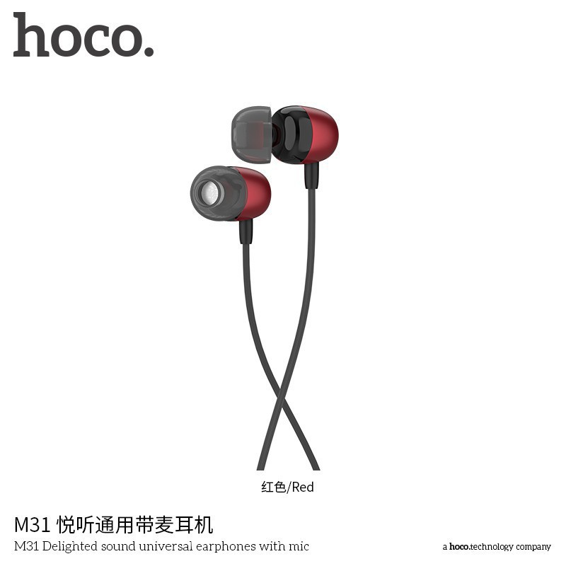 Tai Nghe Nhét Tai Có Dây Cao Cấp Hoco M31 Chất Âm Cực Hay Bass Siêu Mạnh HÀNG TỐT