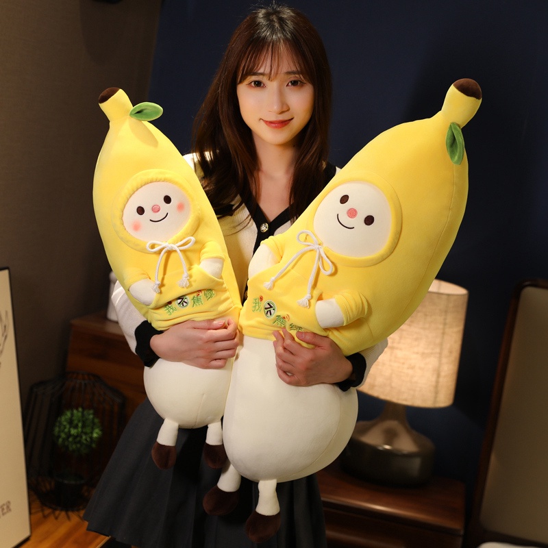 Gối Nhồi Bông Mềm Mại Hình Quả Chuối Dễ Thương
