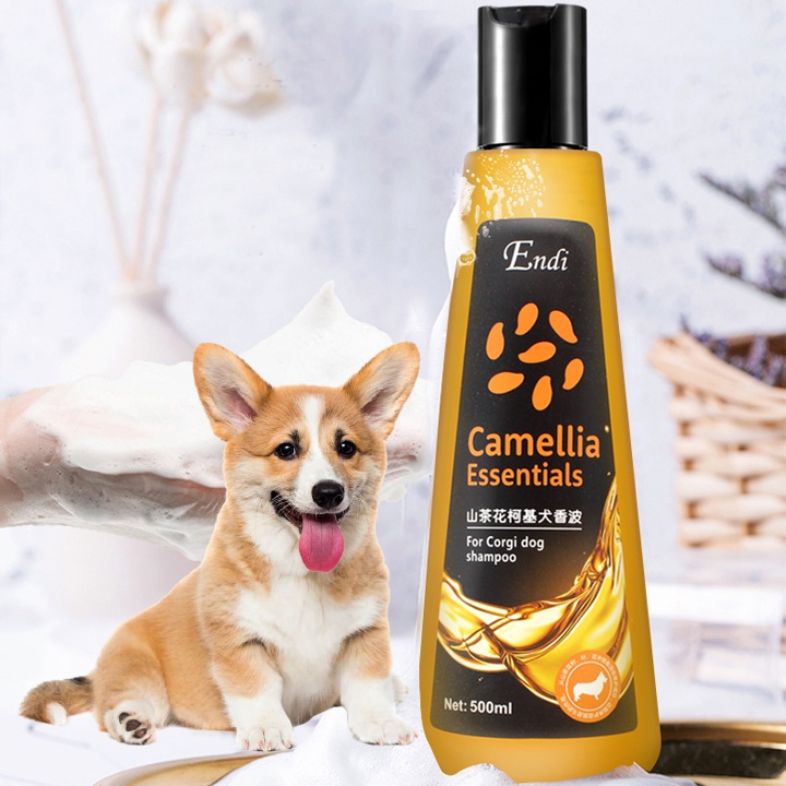 Sữa Tắm Chó Mèo Lông Trắng Hoa Trà Camellia 500ml, Lưu Hương, Khử Khuẩn