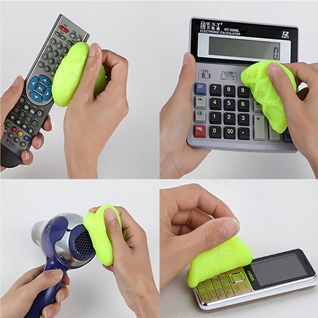Gel vệ sinh máy tính, slime Super Clean hương chanh vệ sinh bàn phím máy tính, laptop cực sạch và an toàn tiện dụng 160g