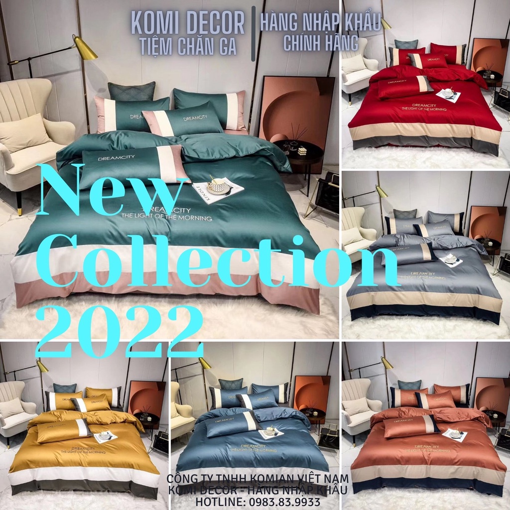 Set chăn ga gối lụa Pháp Dream - Lụa Satin Siêu cấp - Bộ sưu tập mới nhất 2022 - Hot trends 2022 !!!!