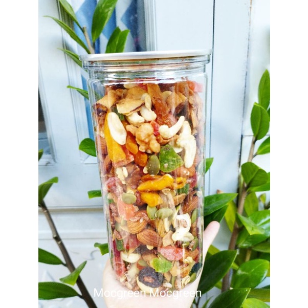 Granola Ăn Kiêng Mix Siêu Hạt, Gạo Lứt và Trái Cây Hộp 500g