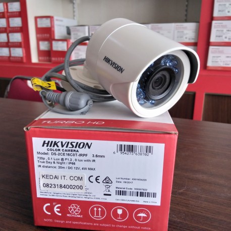 Mắt Camera Ngoài Trời Hikvision DS-2CE16D0T-IR 2MP (sắt)