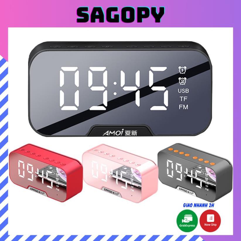 Loa Bluetooth blutooth mini G10 có đồng hồ báo thức, FM hát được karaoke giá rẻ tốt như jbl, sony chính hãng