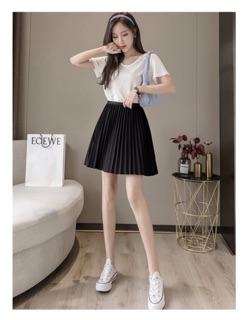Chân váy xếp ly siêu dễ thương