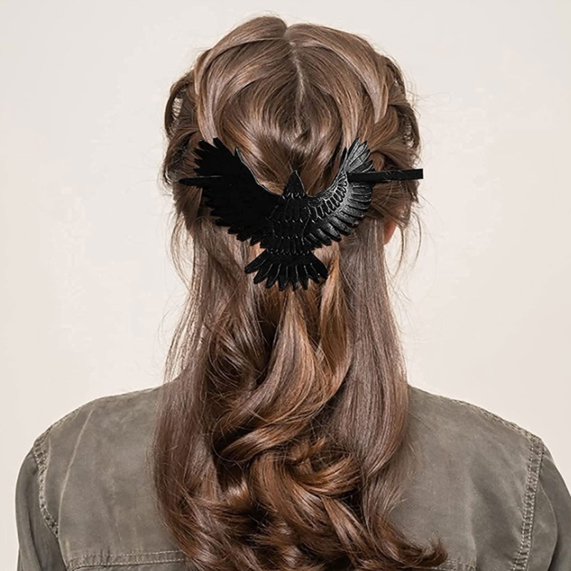 Kẹp Tóc Hình Con Dơi Màu Đen Hóa Trang Tiệc Halloween