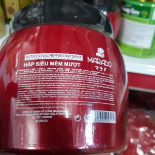 Kem hấp tóc siêu mượt MARADO màu đỏ 650ml