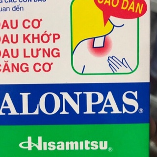 CAO DÁN SALONPAS ( bịch 10 miếng)