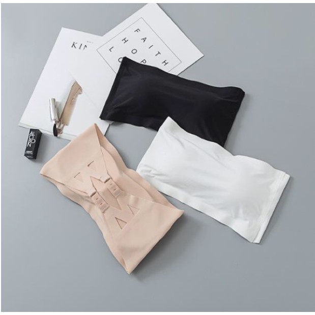 Áo lót không dây Sexy su trơn mặc hở vai lưng có đệm mút mỏng AOLOT01