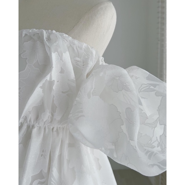 [NEW]ÁO REN TRỄ VAI TAY BỒNG CHIẾT EO “HIRU TOP”SIÊU XINH