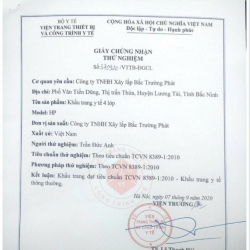 KHẨU TRANG Y TẾ 4 LỚP