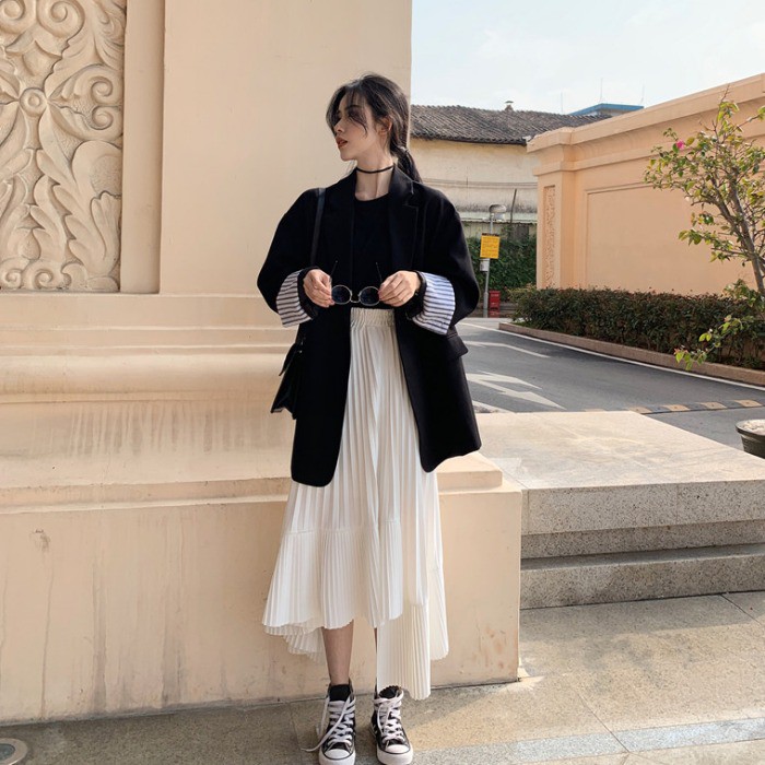 Chân váy xếp ly nữ thời trang công sở dạo phố đi tiệc Emilyshop ulzzang