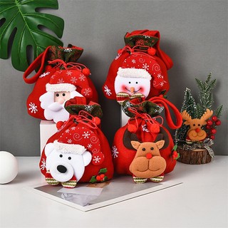 Túi dây rút đựng quà Noel | Túi quà Giáng sinh